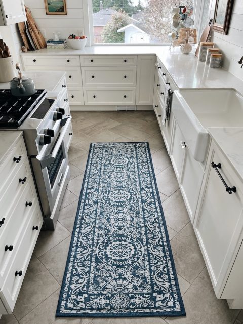 New Kitchen Runner My Honest Thoughts On Ruggable Rugs And Favorite   Farmhouse Sink Shiplap Kitchen Ruggable Runner 480x640 