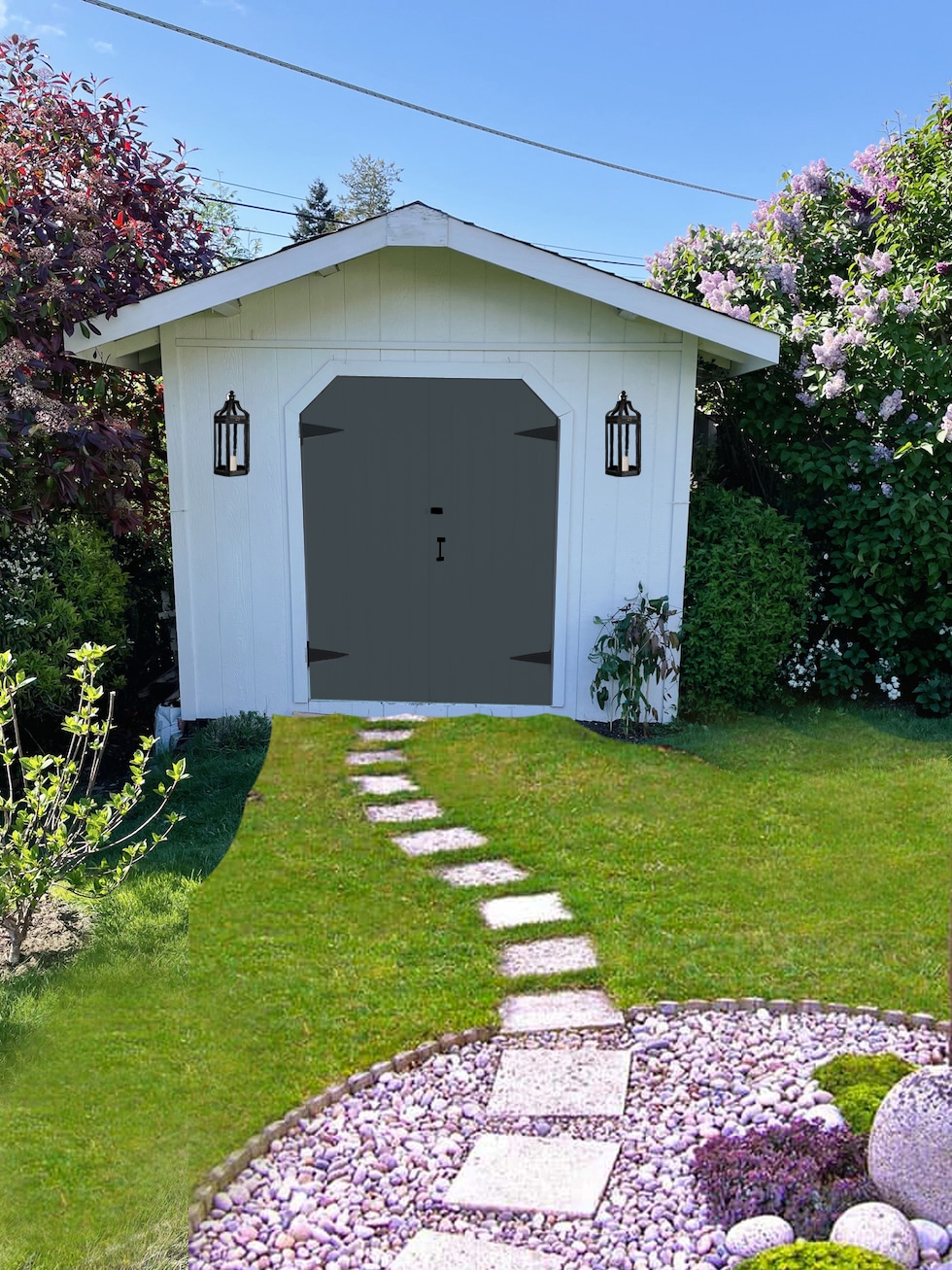 Help Me Redesign Our Garden Shed (+ Our Trick for Visualizing Design Changes)