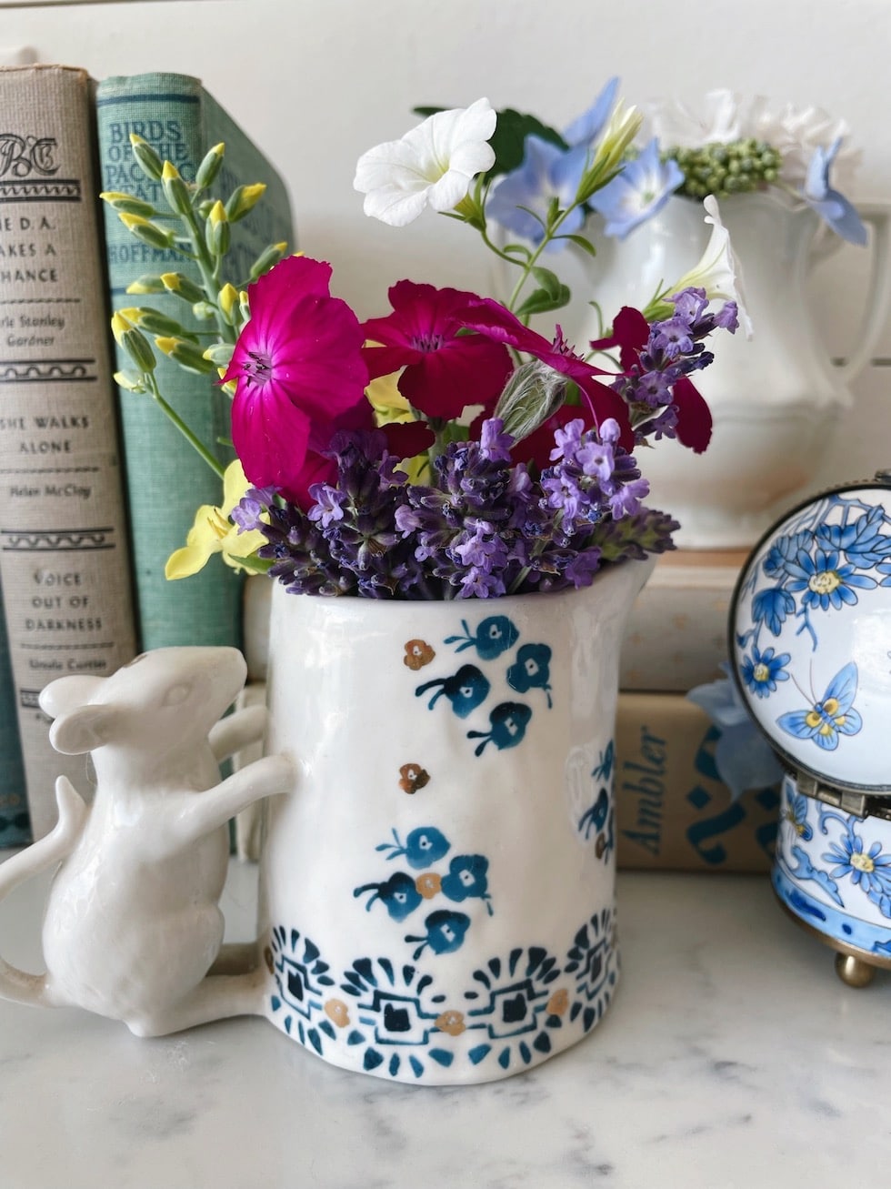 Tiny Bouquets in Small Repurposed Vases