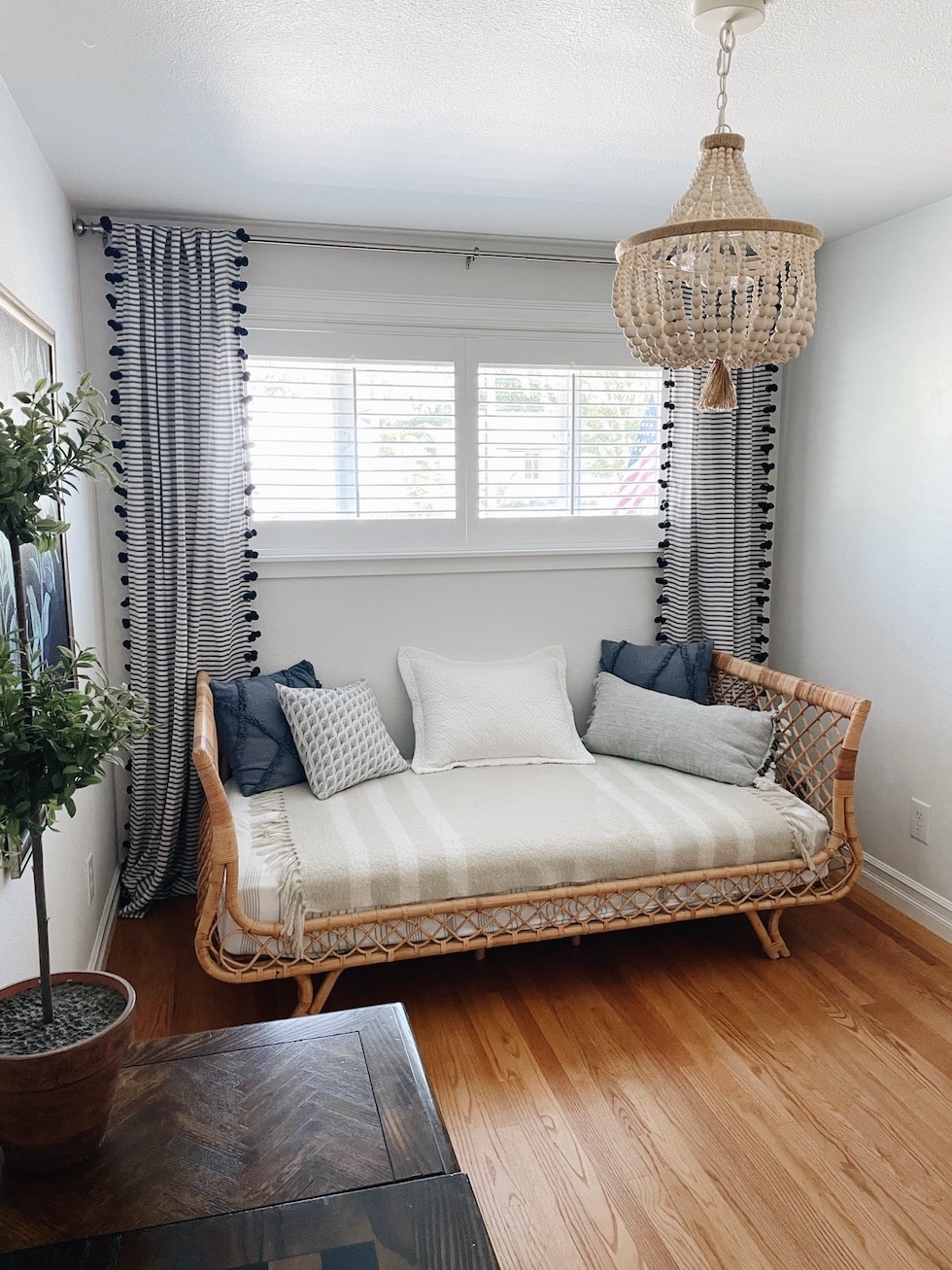 Rattan Daybed in Our Guest Room