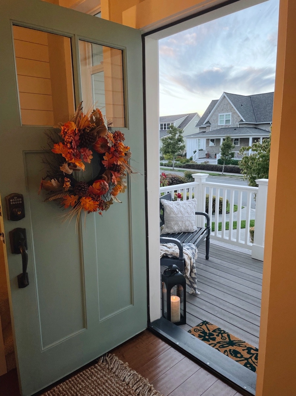 Decorating Our New Front Porch and Entry for Fall