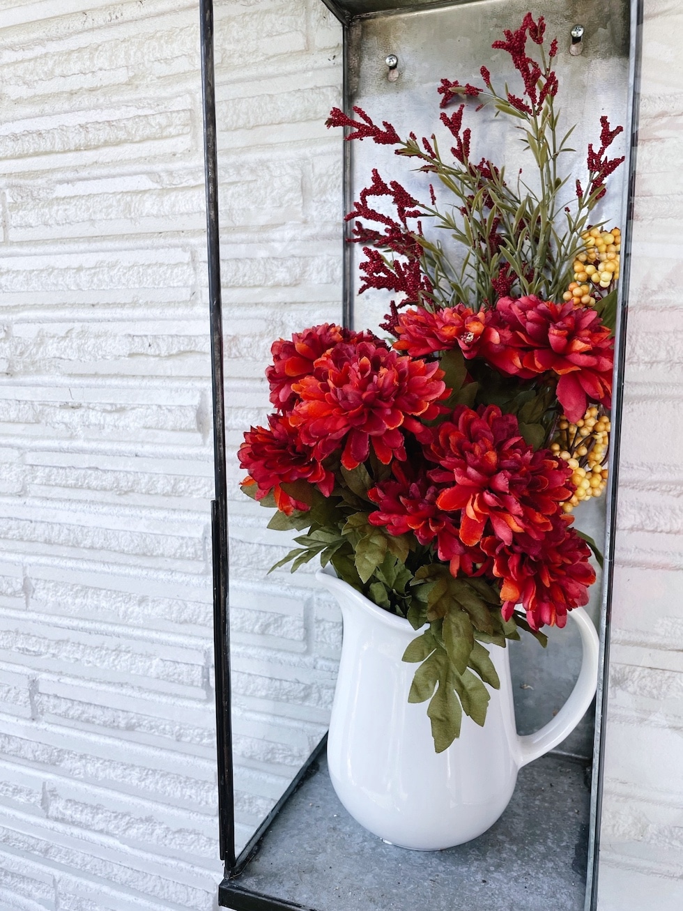 Transitioning Our Entry Porch for Fall {Painted Concrete!}