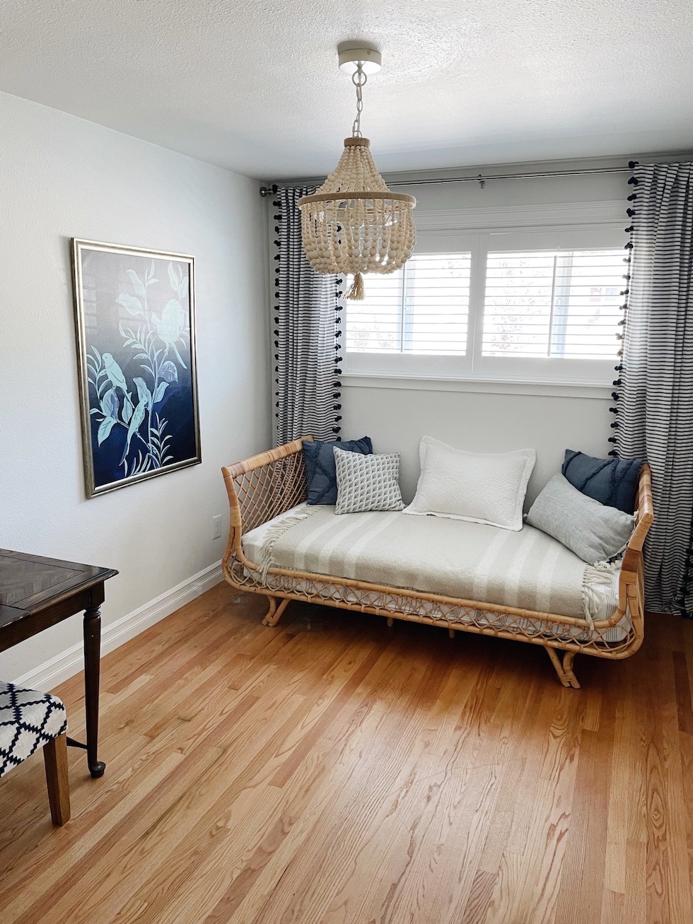 Rattan Daybed in Our Guest Room