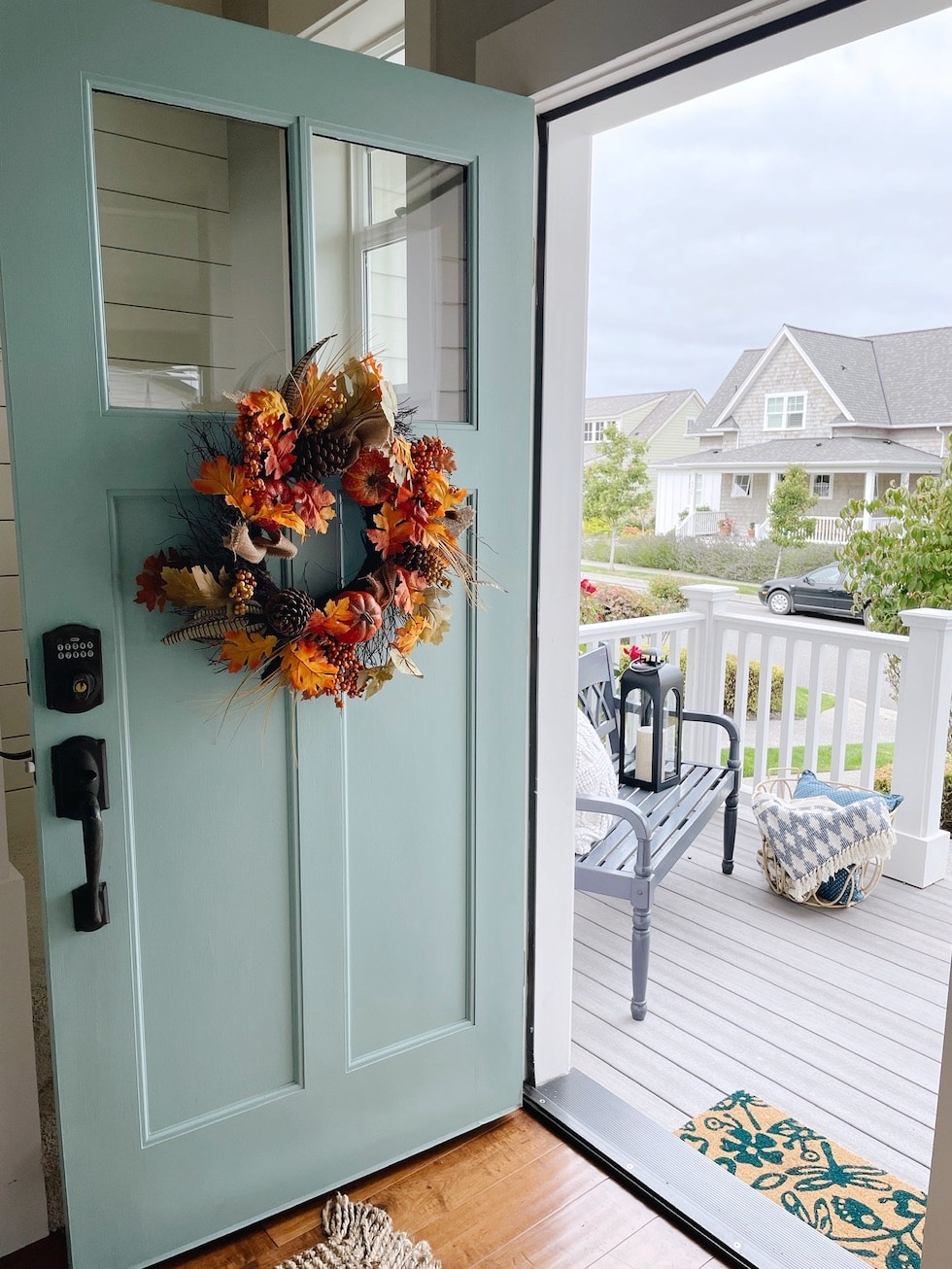 Decorating Our New Front Porch and Entry for Fall