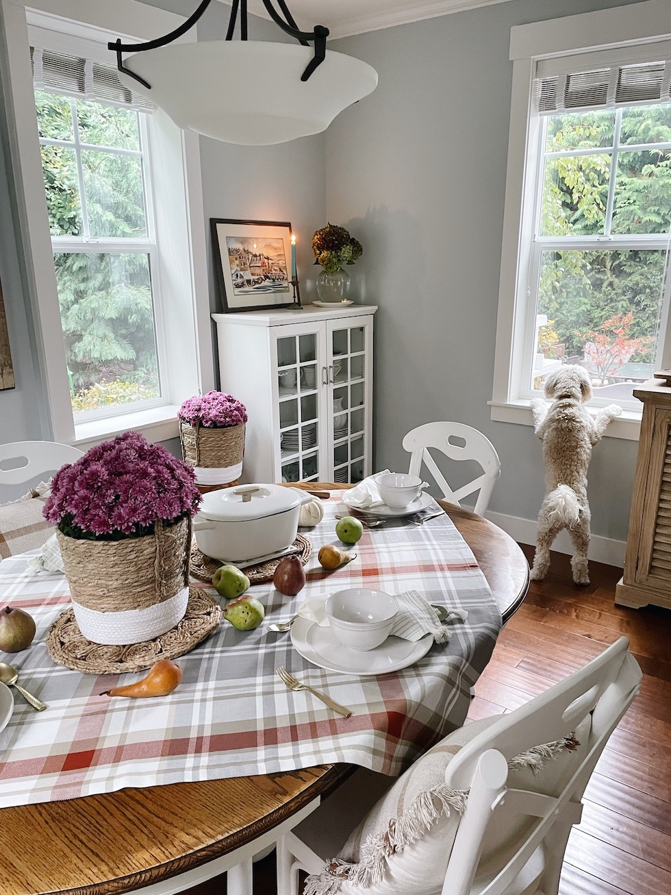 Our New Dining Room + Simple Cozy Fall Tablescape