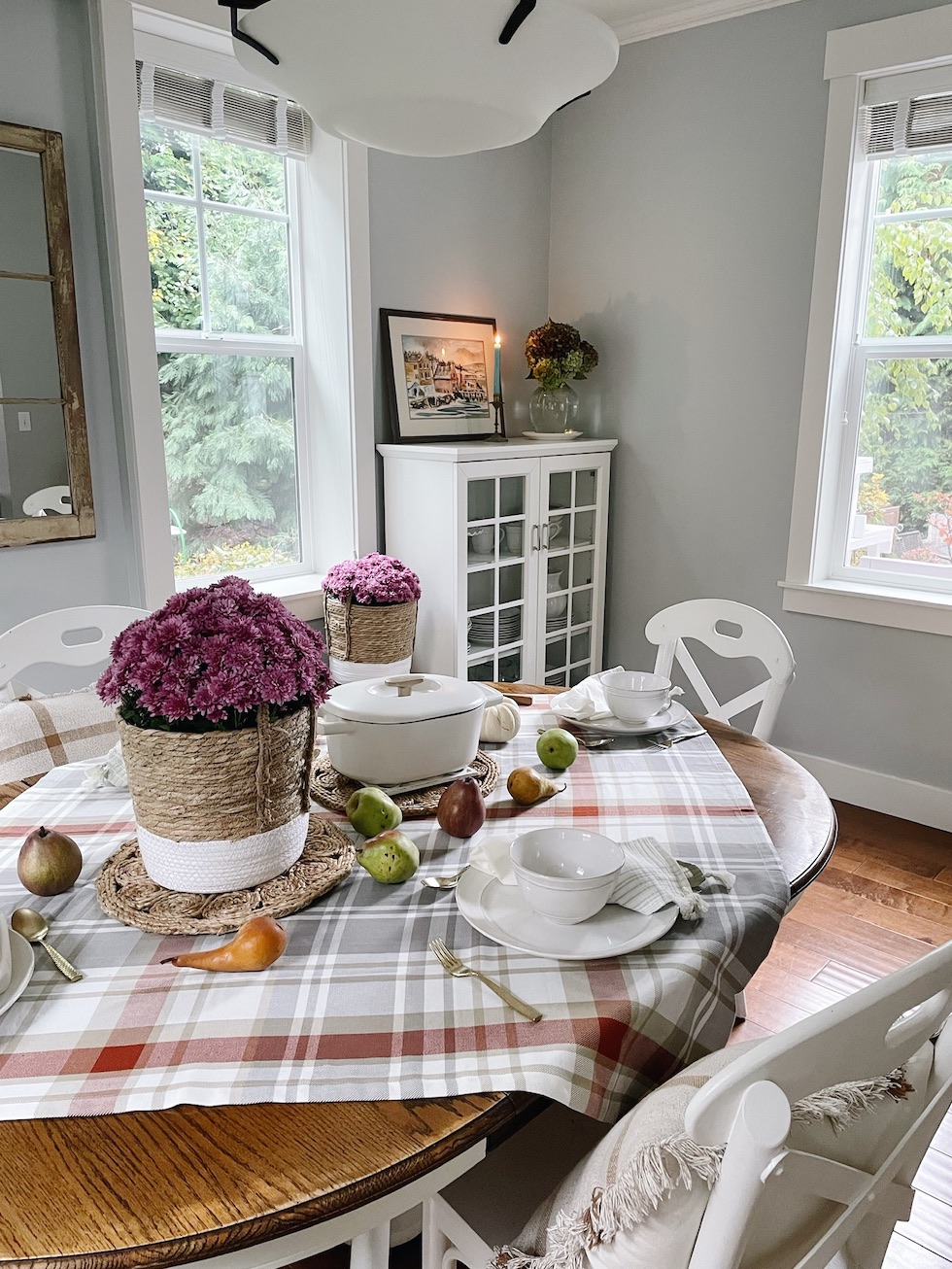 Our New Dining Room + Simple Cozy Fall Tablescape