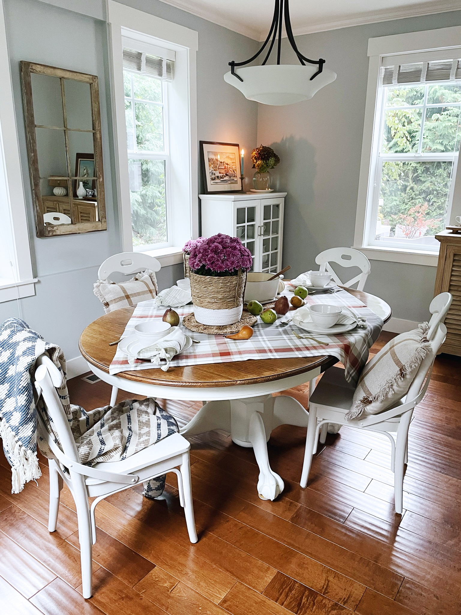 Our New Dining Room + Simple Cozy Fall Tablescape