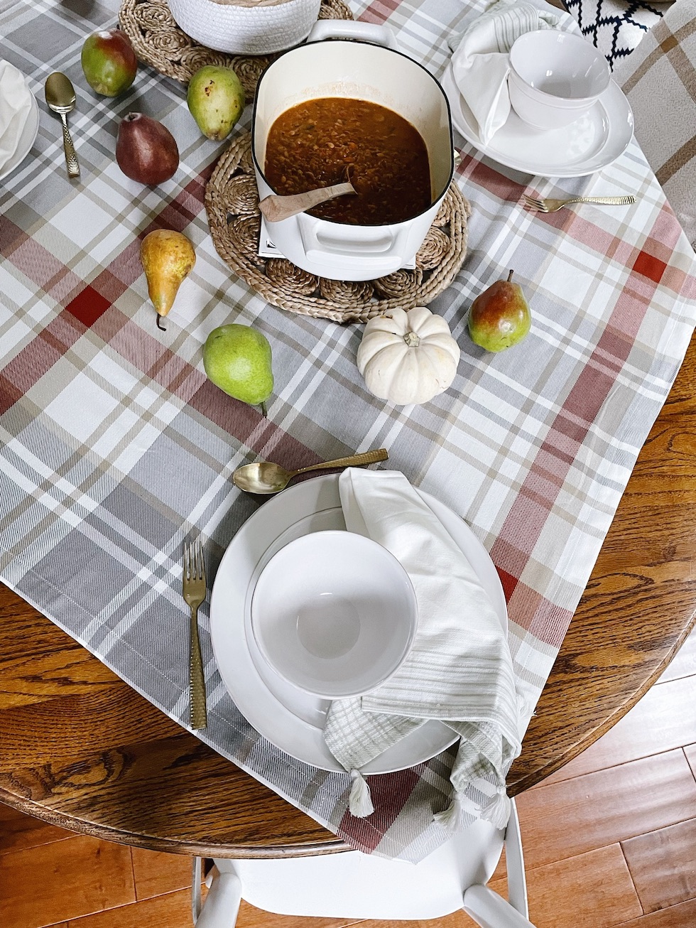 Our New Dining Room + Simple Cozy Fall Tablescape