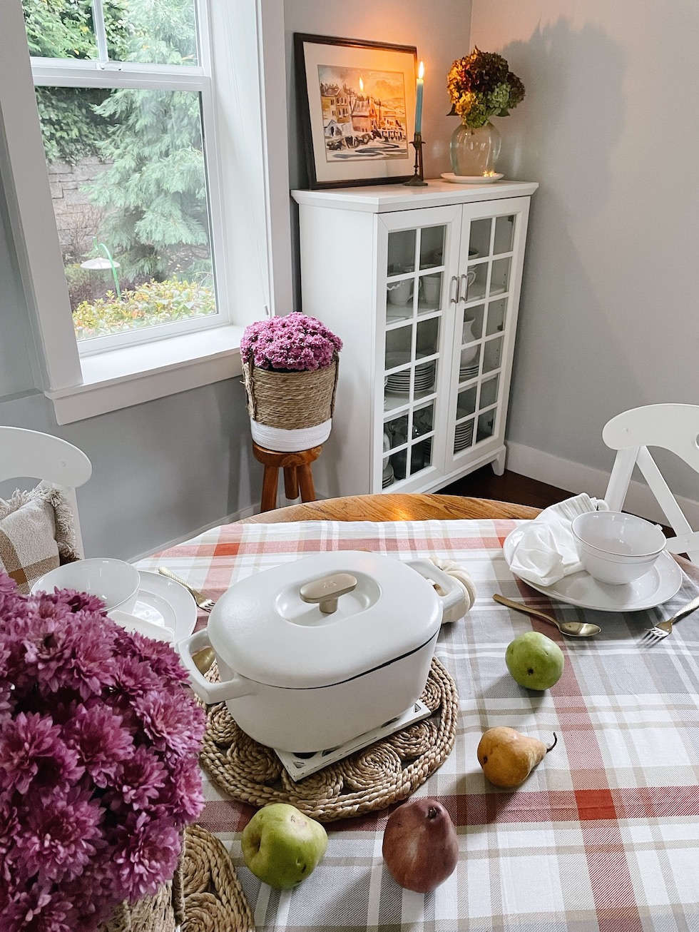 Our New Dining Room + Simple Cozy Fall Tablescape