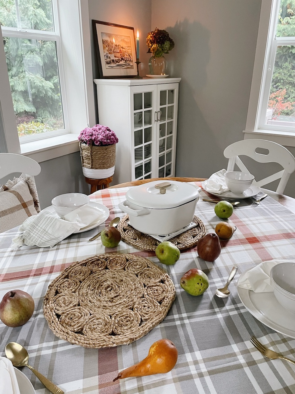 Our New Dining Room + Simple Cozy Fall Tablescape