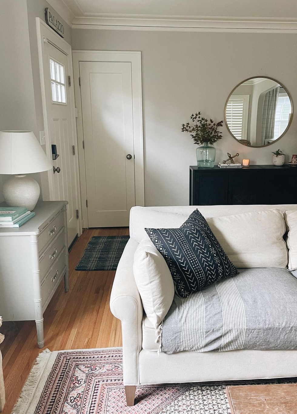 How to Decorate When Your Front Door Opens Into Living Room
