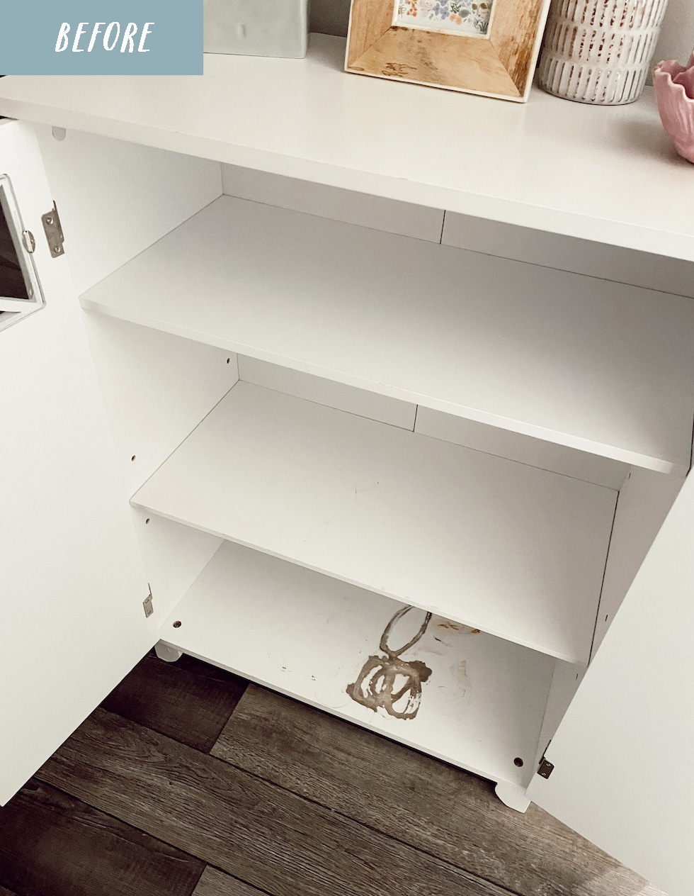 Hack to easily remove felt liner from furniture drawers