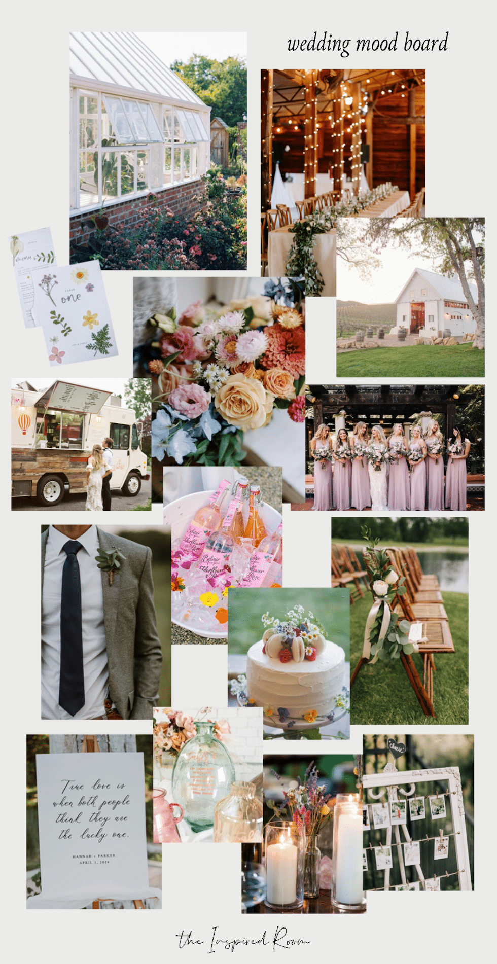 Courtney's Wedding Mood Board + Planning Details + Q&A