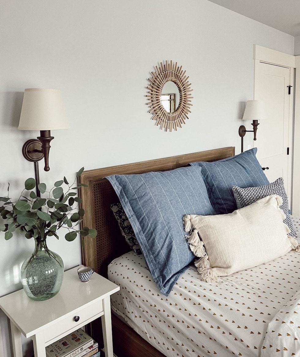 Make Your Bed with Patterned Sheets + Shams - The Inspired Room