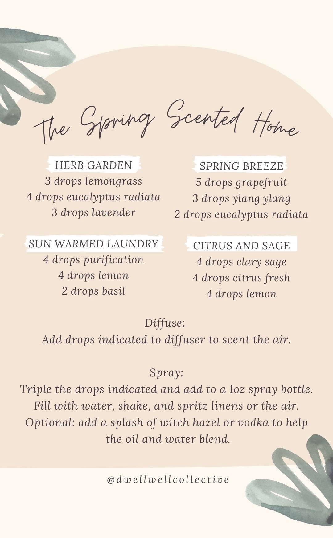 How I'm Making My Home Smell Clean and Pretty for Spring (+ Spring Diffuser Recipes)