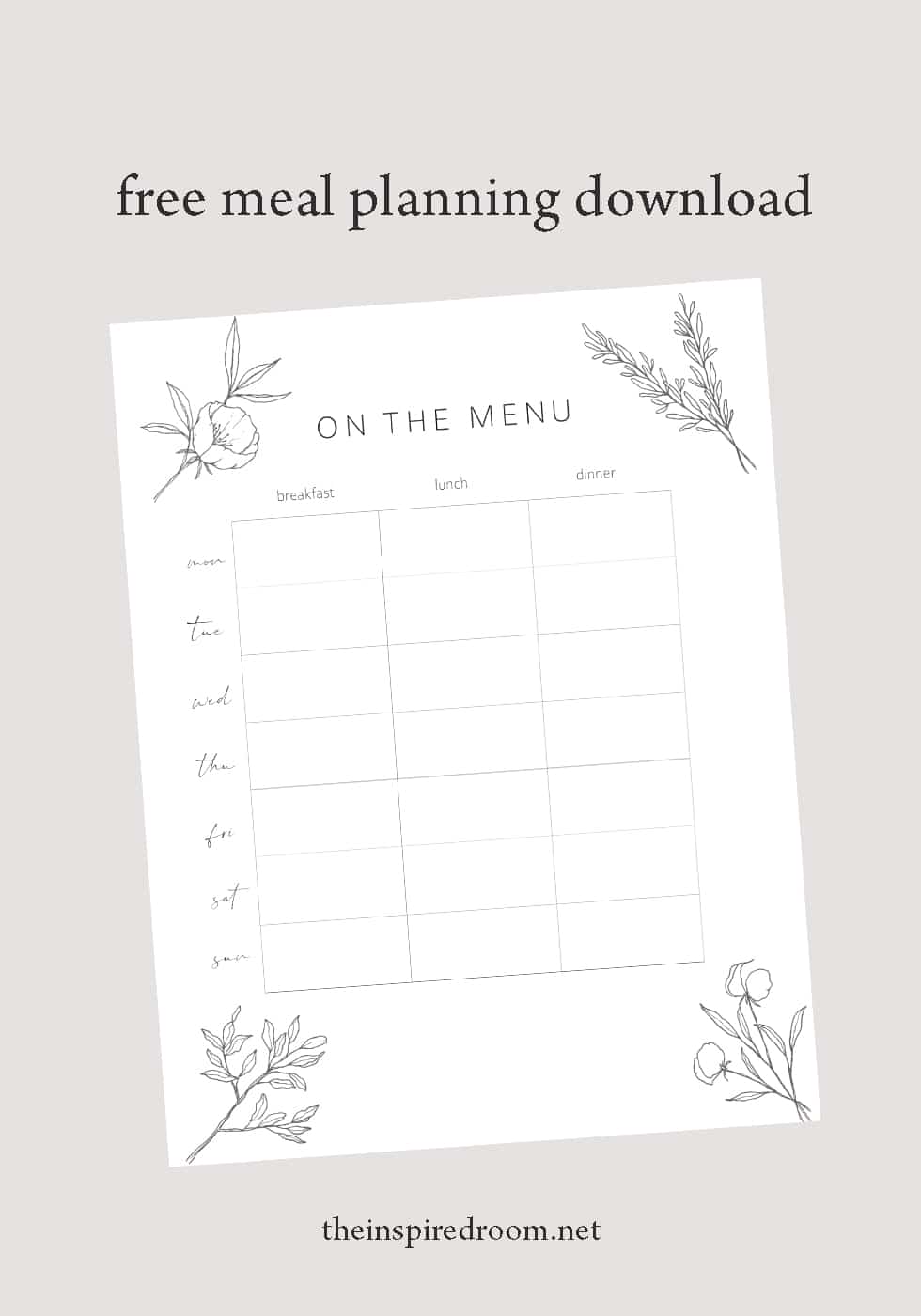 Free Meal Planning Download + 3 Reasons Meal Planning Will Improve Your Life
