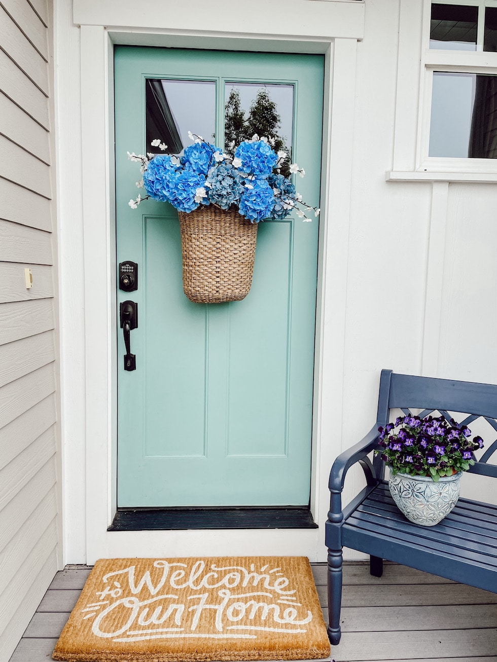 Daisy Doormat, Flower Doormat, Floral Door Mat, Spring Welcome