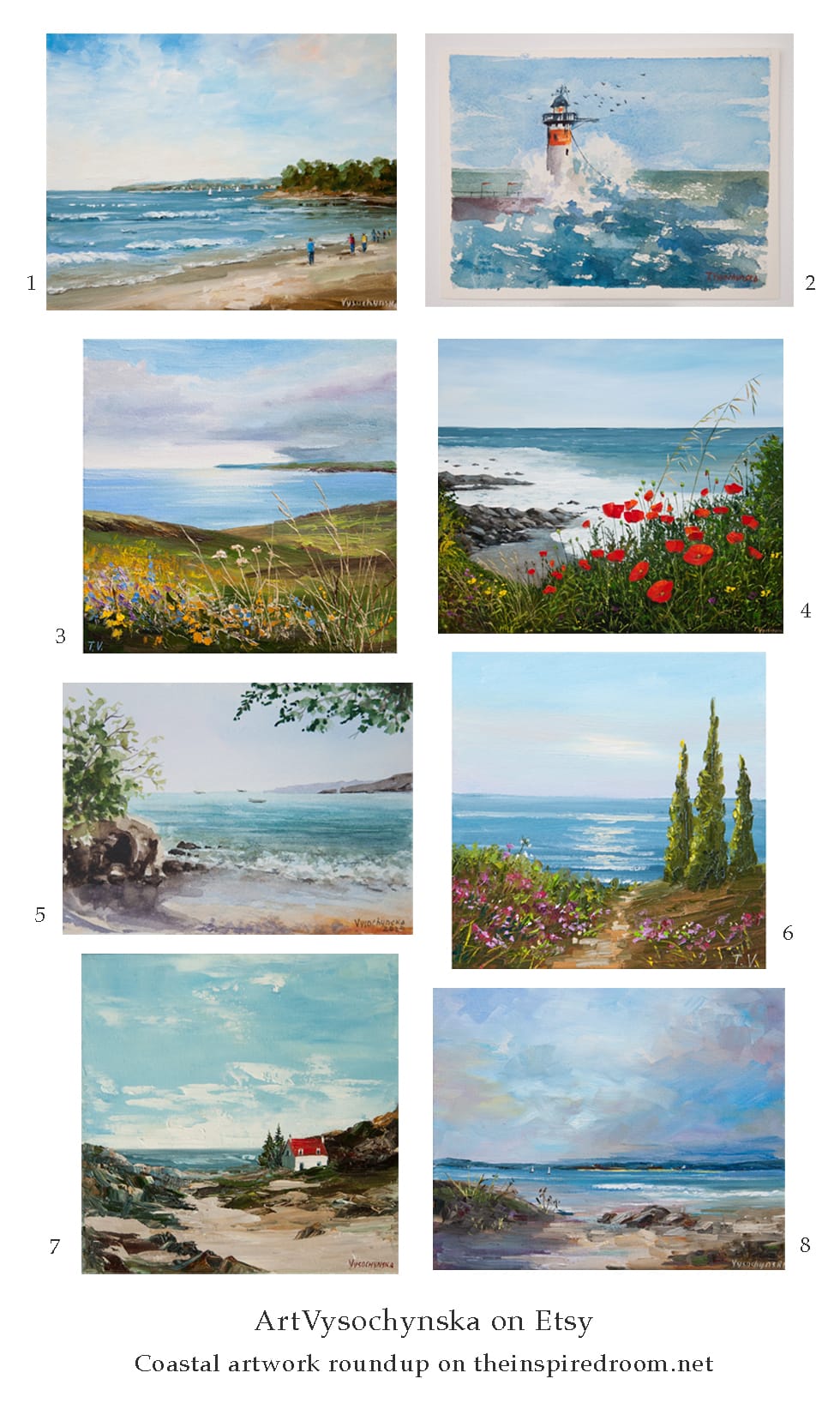 Where to Find Coastal / Sailboat / Seascape Artwork: Favorite Sources