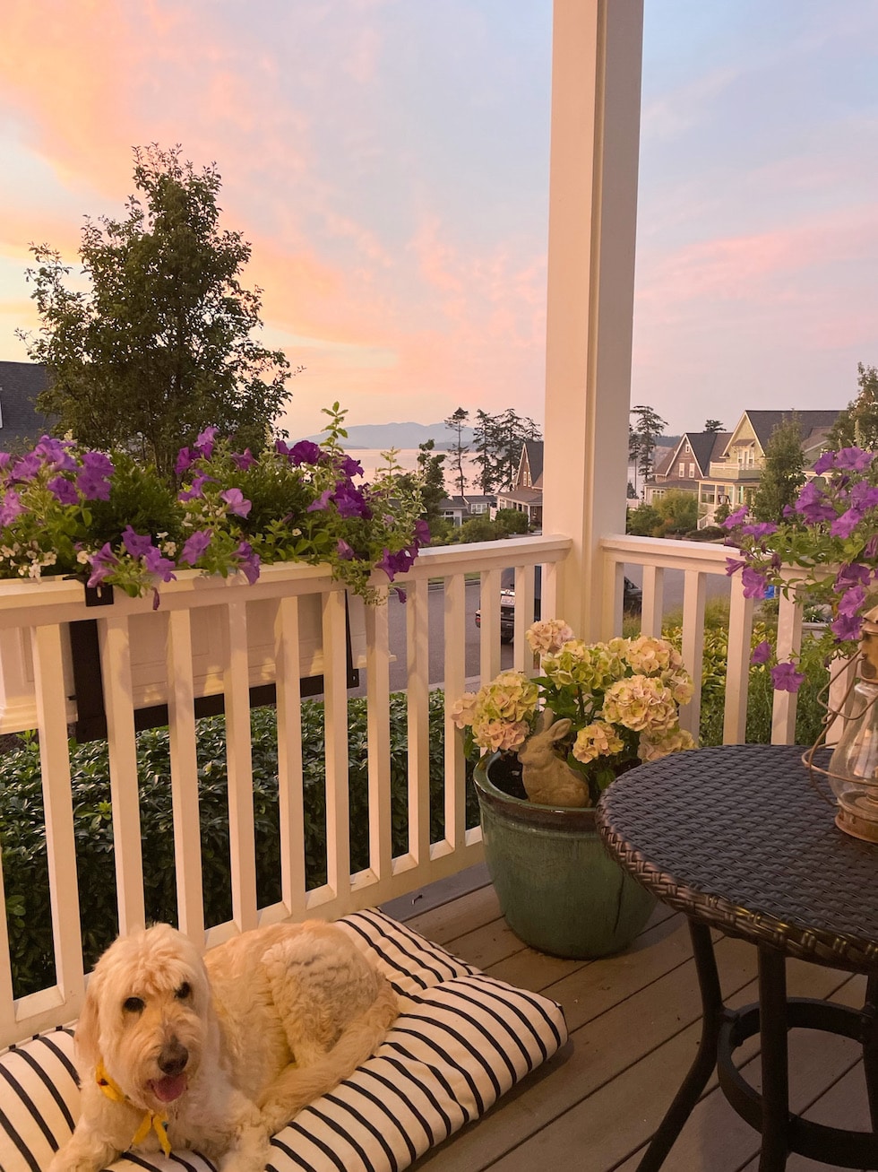 Savoring the Last Sunsets of Summer from Our Porch!