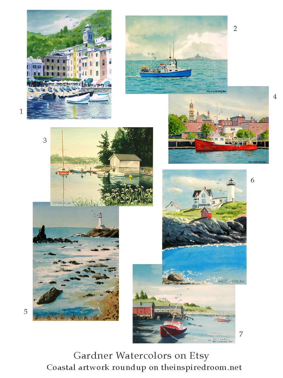 Where to Find Coastal / Sailboat / Seascape Artwork: Favorite Sources