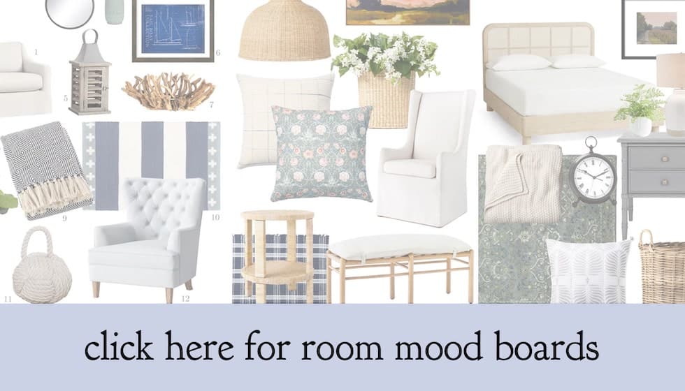 Coastal Cottage Winter Mood Board