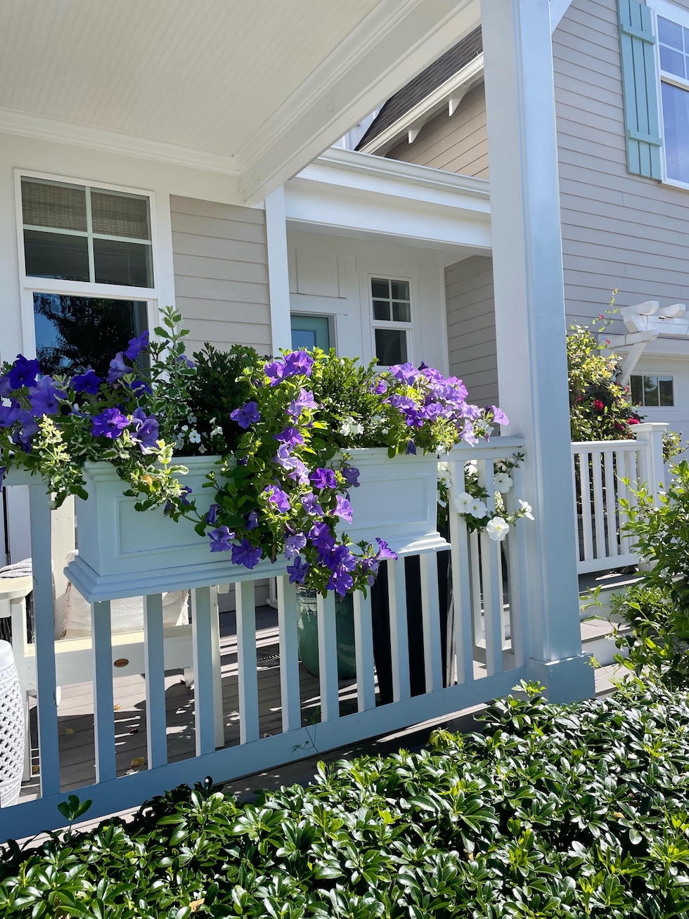 Our Railing Planter Boxes - Curb Appeal