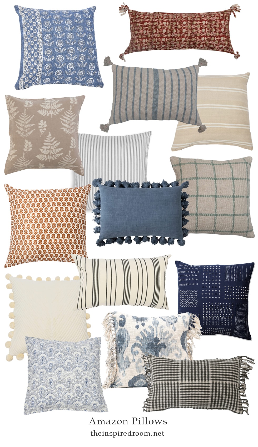 The Ultimate Decorative Pillows Roundup + 9 Pretty Pillow Pairing Combinations!
