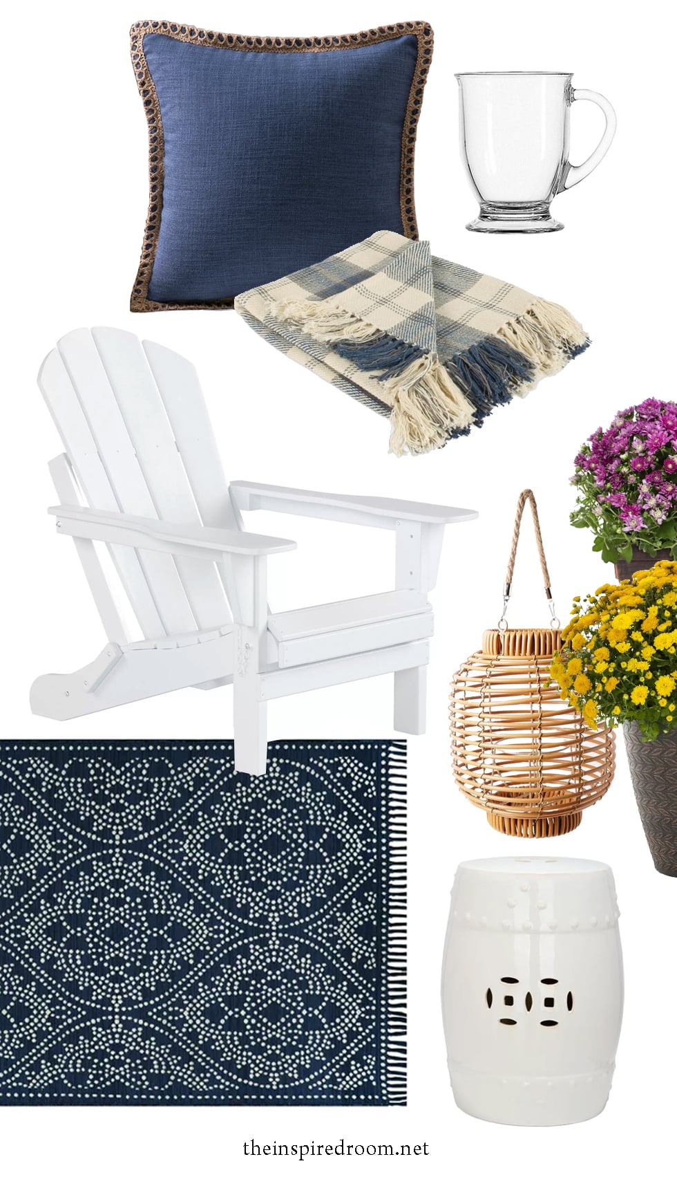 https://theinspiredroom.net/wp-content/uploads/2022/09/fall-porch-the-inspired-room-white-adirondack-chair-blue-white-patterned-outdoor-rug.jpg