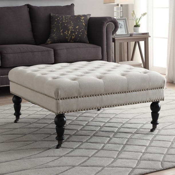 10 Tufted Ottomans (Instead of Coffee Tables!)