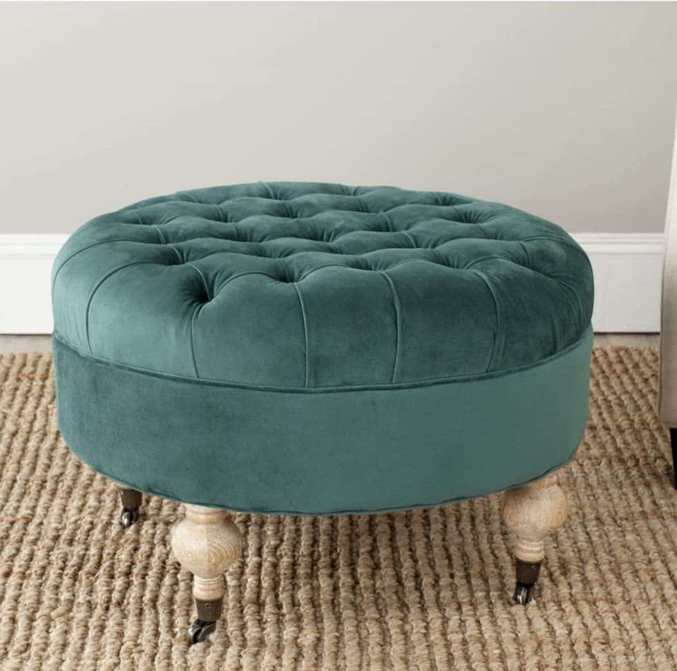 10 Tufted Ottomans (Instead of Coffee Tables!)