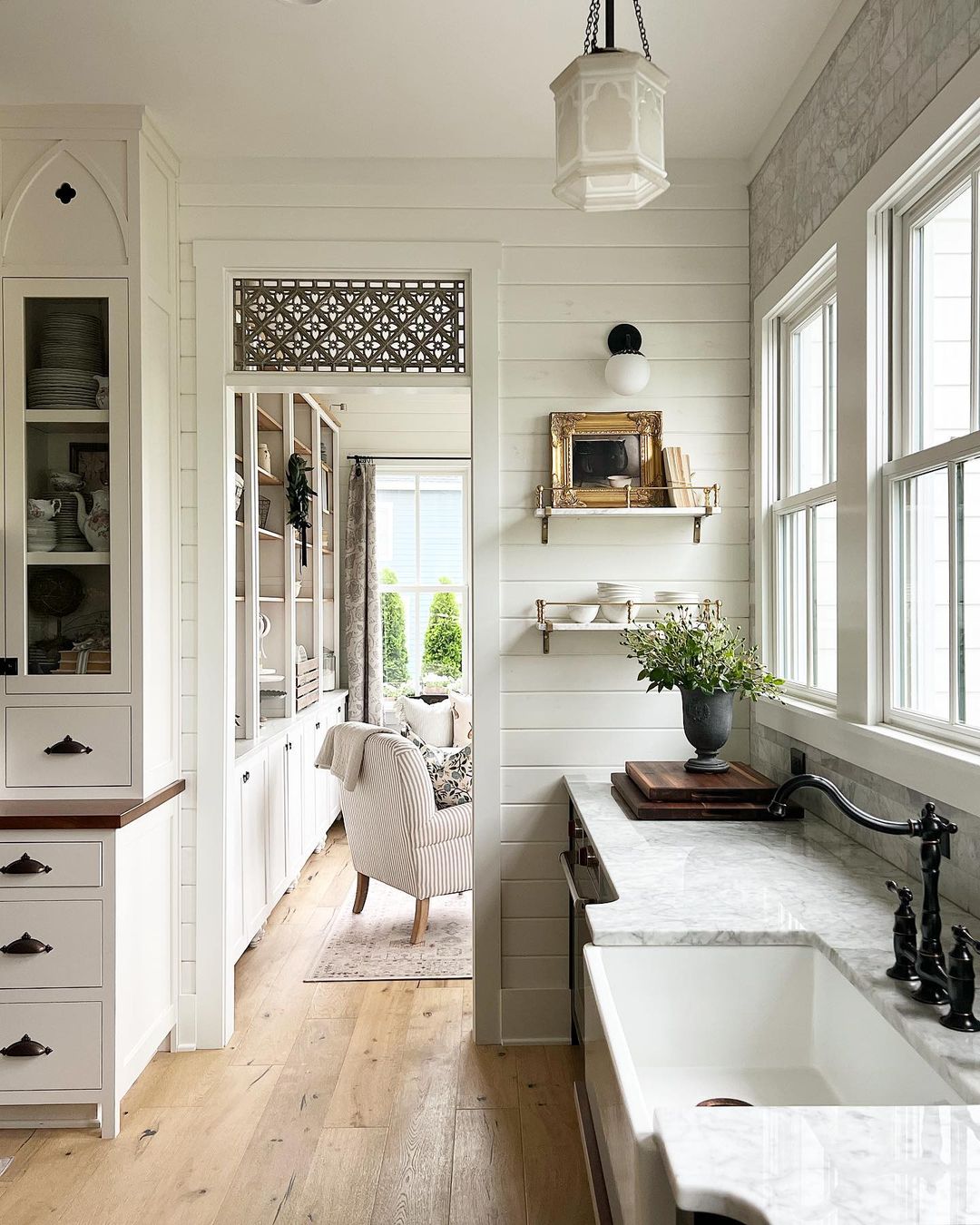 Charming Wood and White Kitchens: Sunday Strolls + Scrolls