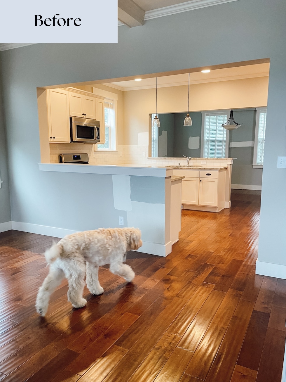 Our Coastal Cottage Kitchen Reveal HOME HANDIES   Kitchen Remodel Before Photo 