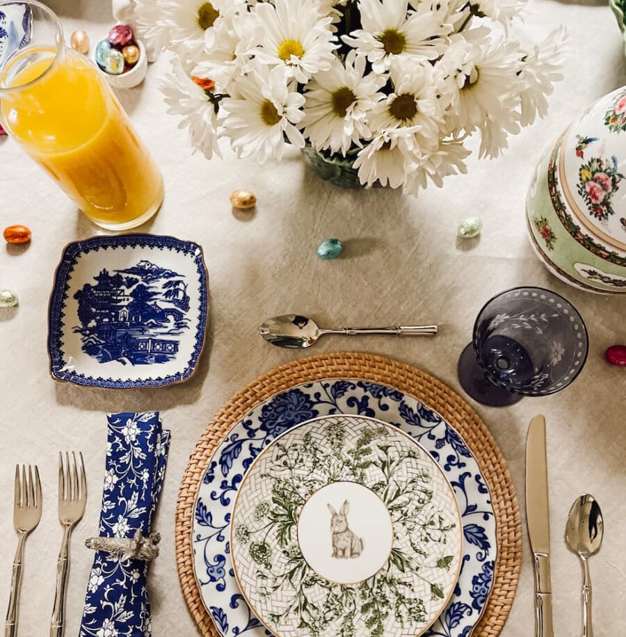 Our Pretty Spring Dishes and Easter Table Accessories + 6 Table Setting Tips!
