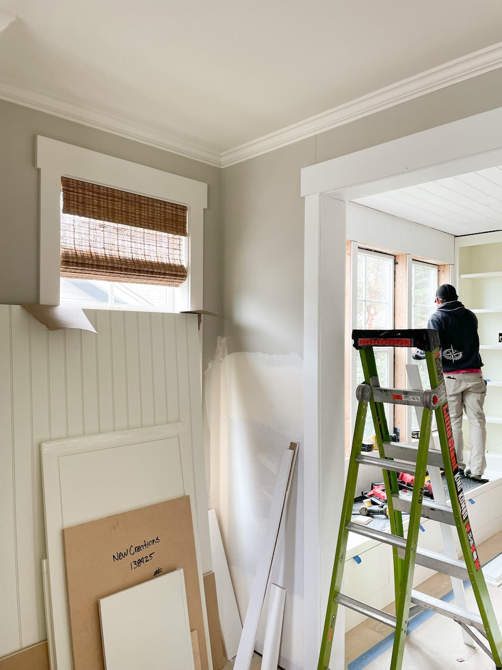 Kitchen Renovation Update: Marble, Soapstone, French Doors and Beadboard!