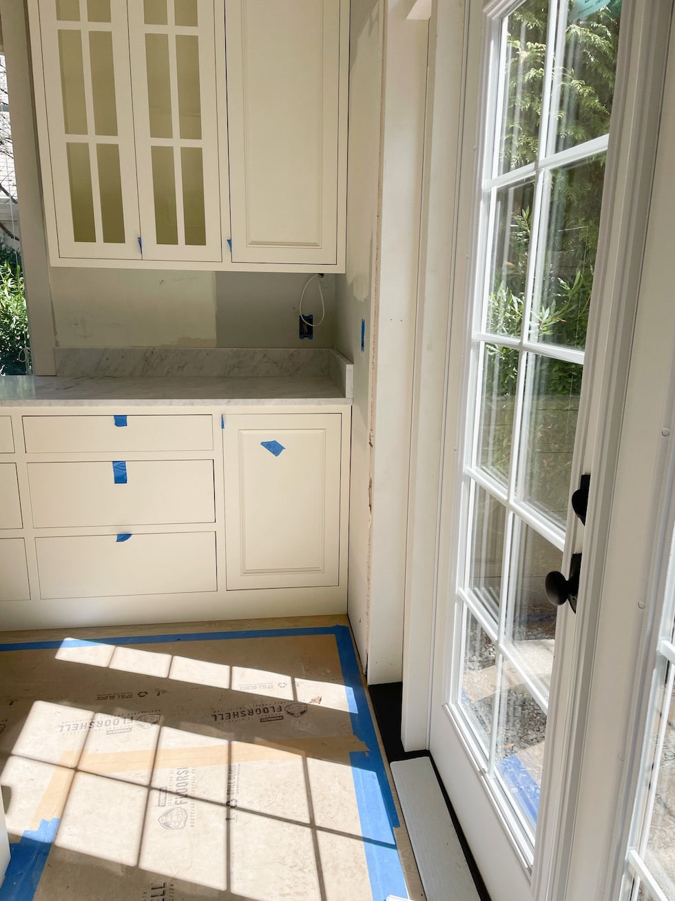 Kitchen Renovation Update: Marble, Soapstone, French Doors and Beadboard!