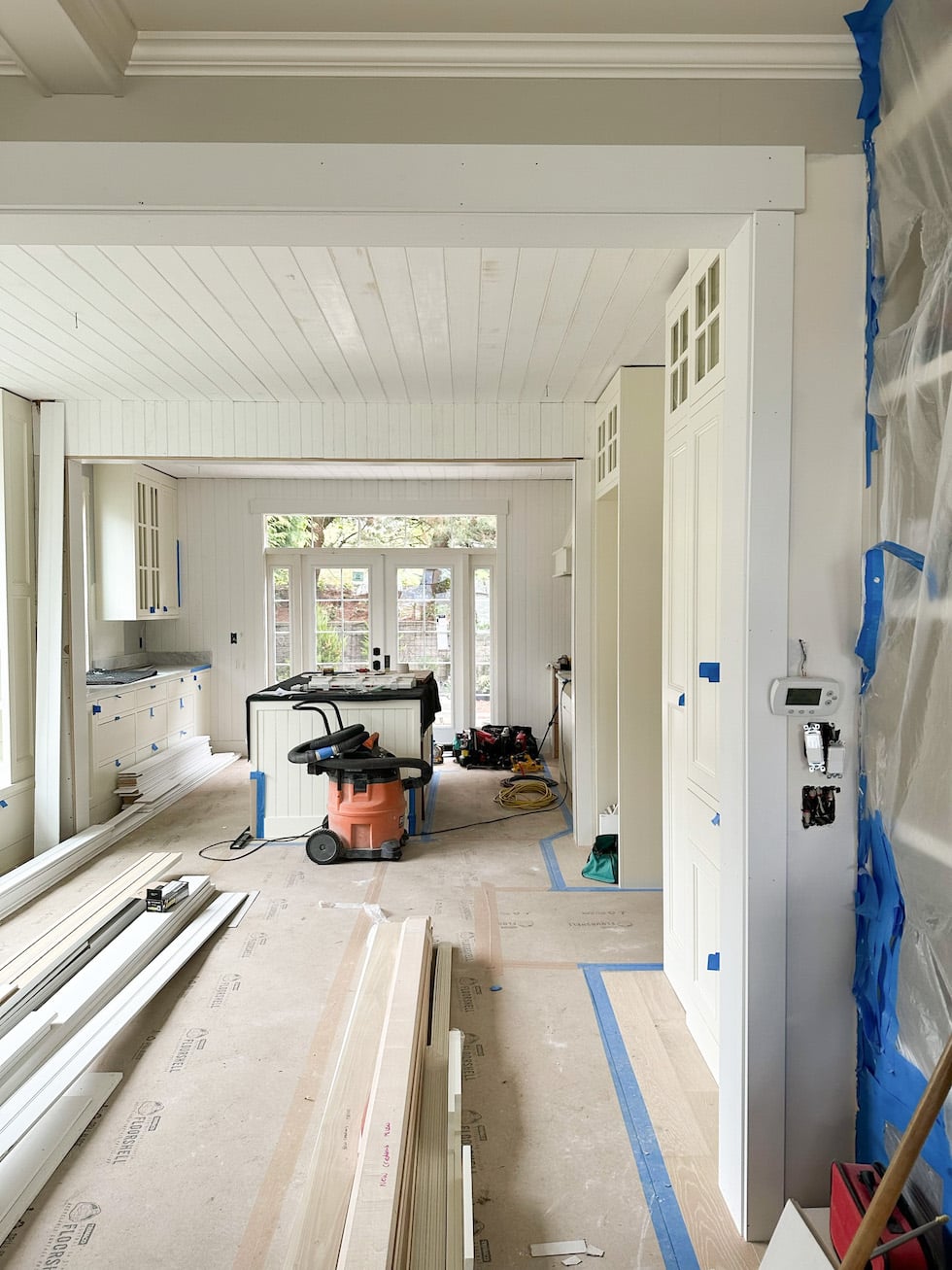 Kitchen Renovation Update: Marble, Soapstone, French Doors and Beadboard!