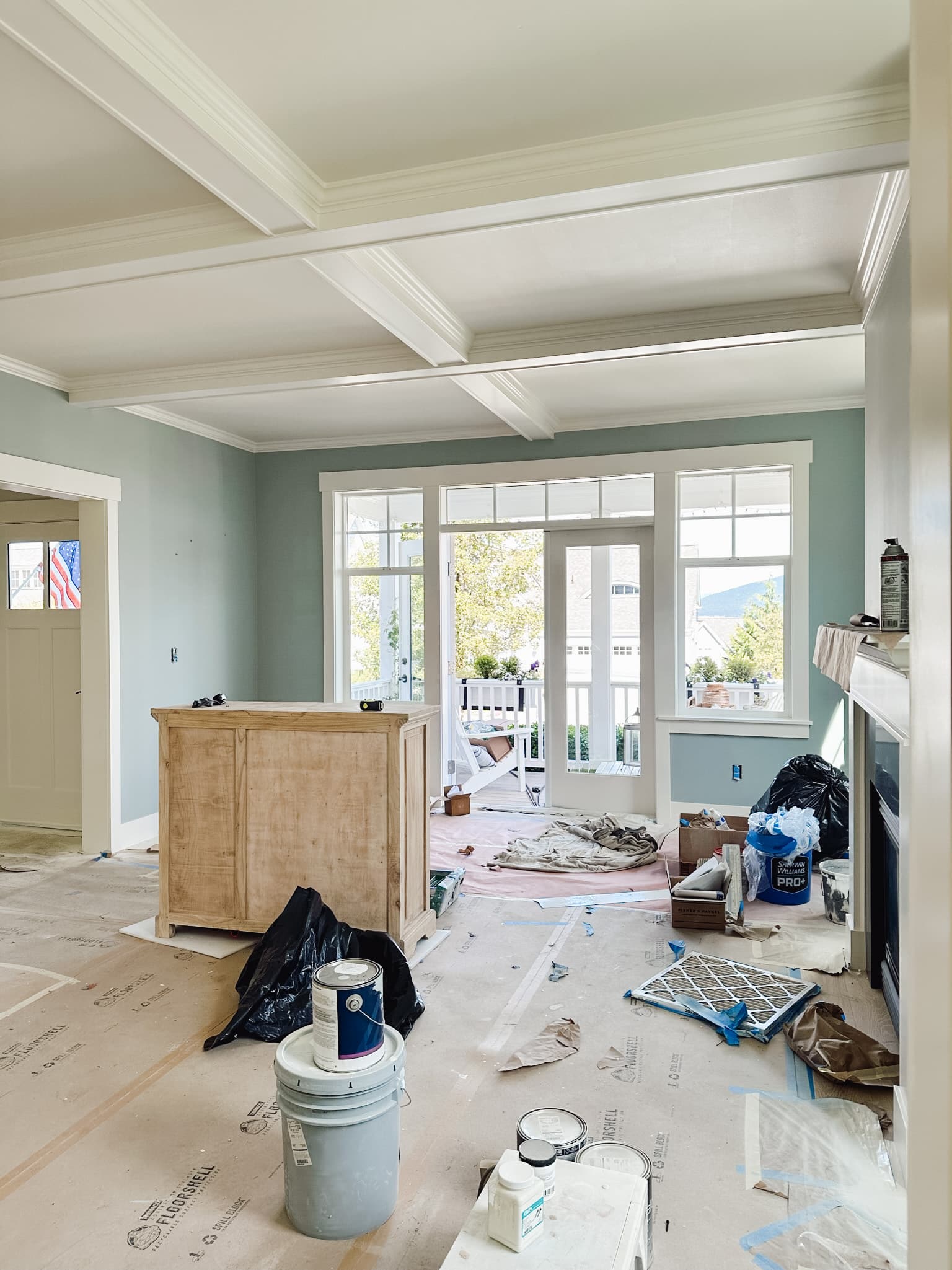 Renovation Update: Wood Floors Upstairs, Paint, Moving Our Things