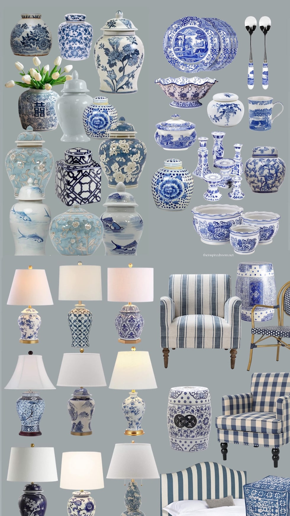 Blue and White Rooms: Sunday Strolls and Scrolls