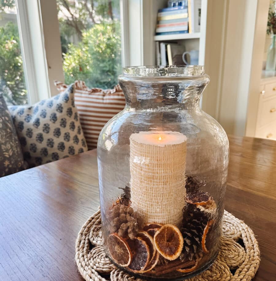 Make a Fall-Inspired Hurricane Vase!