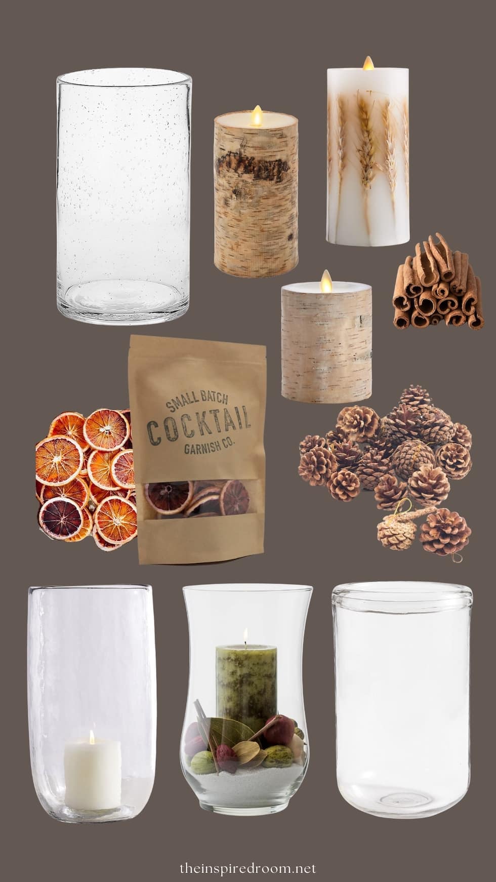 Make a Fall-Inspired Hurricane Vase!