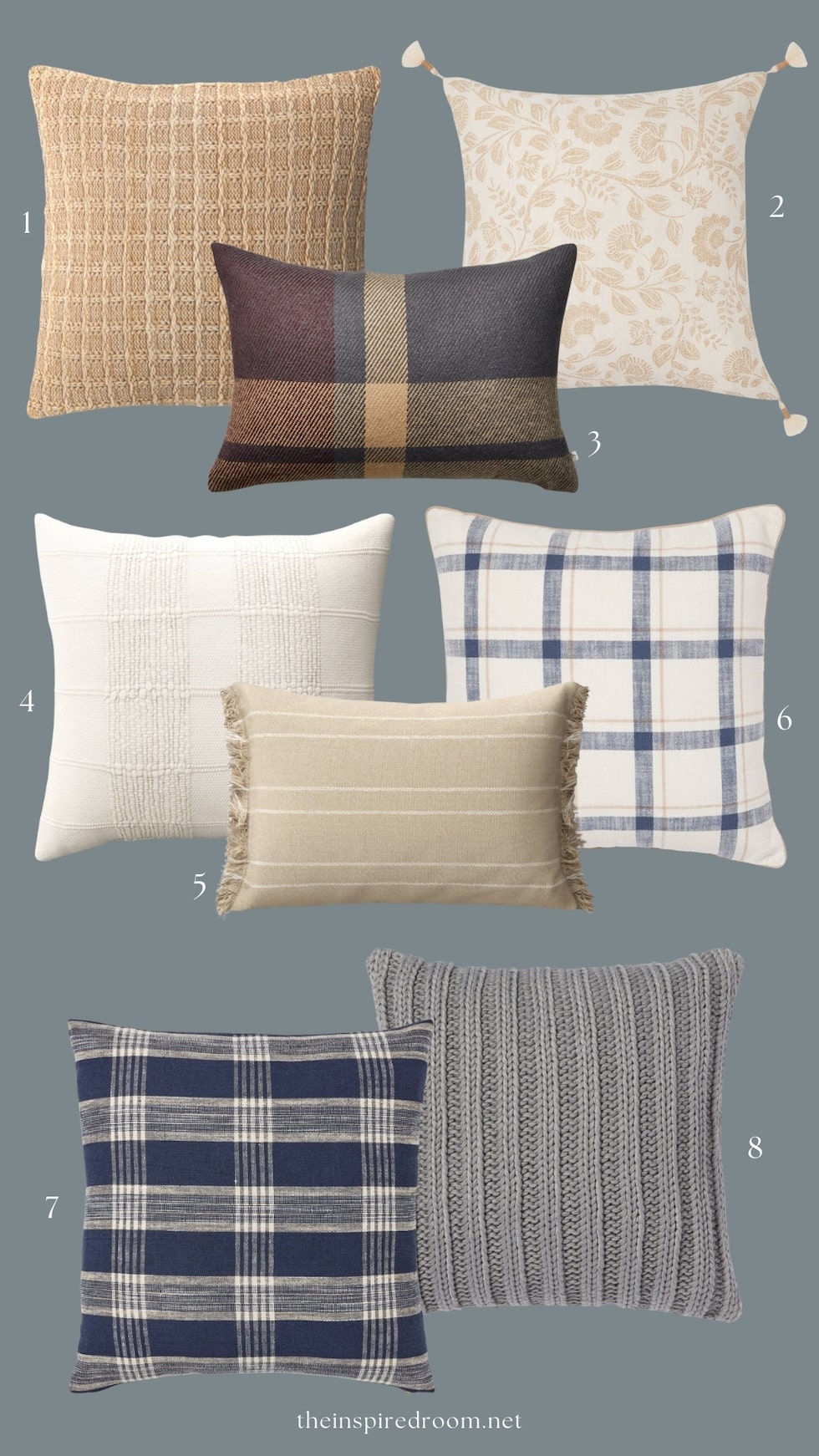 Coordinating Fall Pillow Combinations + Neutral Pillows for Any Season