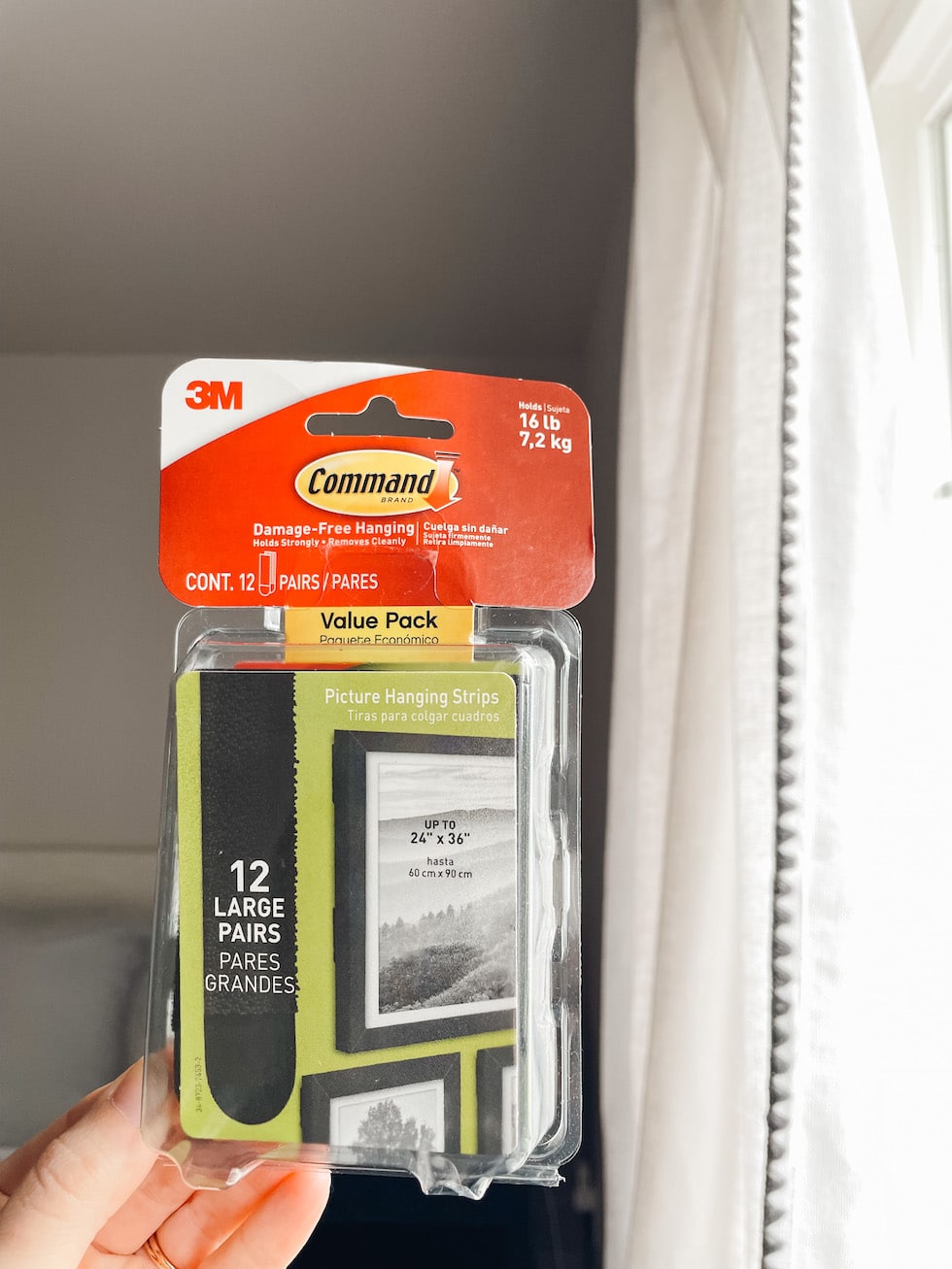 3M Command Strips X-Large Heavy Duty Hooks - Can They Hold Curtain Rods? 