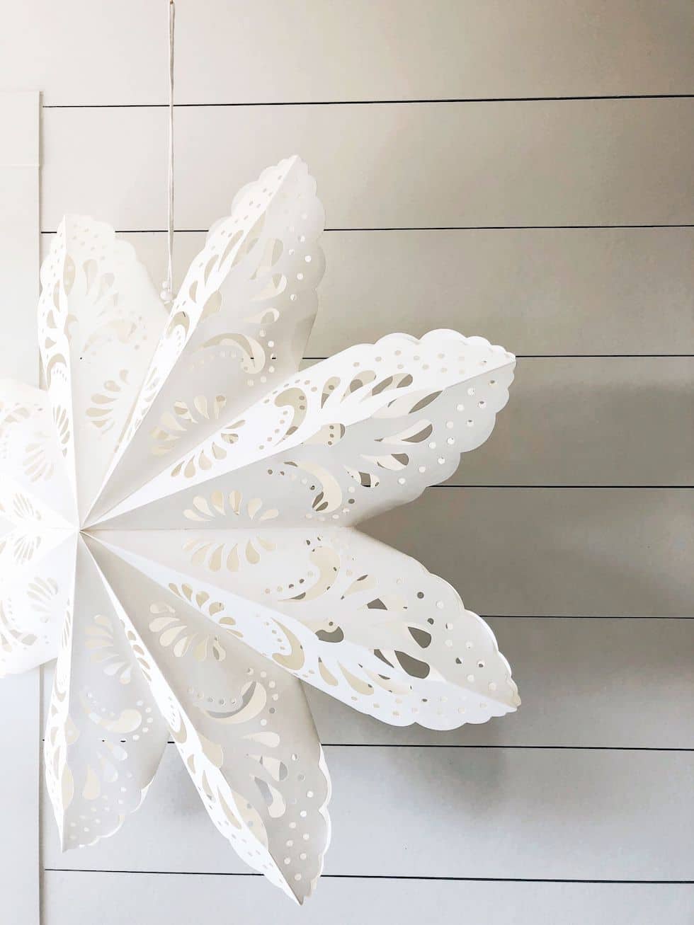 Large Paper Snowflakes: Simple + Magical Holiday Decorating
