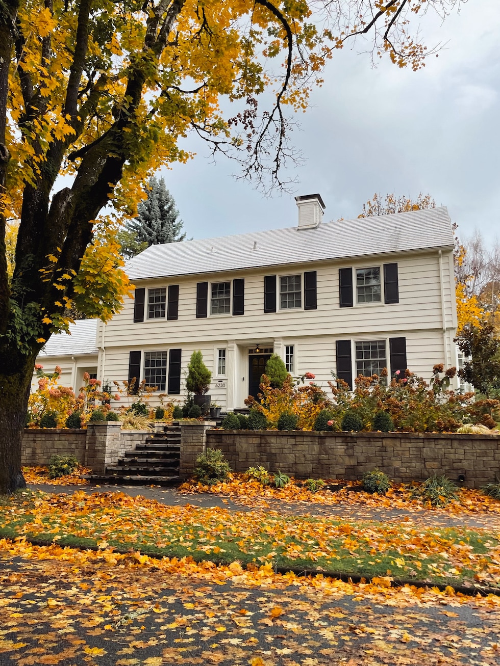 Charming Homes in Autumn (two of our family's past homes in Portland!)