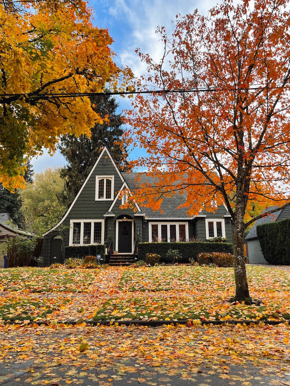Charming Homes in Autumn (two of our family's past homes in Portland!)