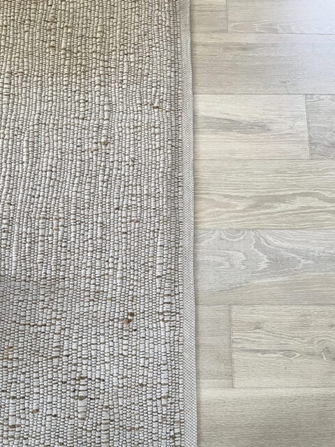 Jute and Cotton Rug in My Living Room: FAQ and Details - The Inspired Room