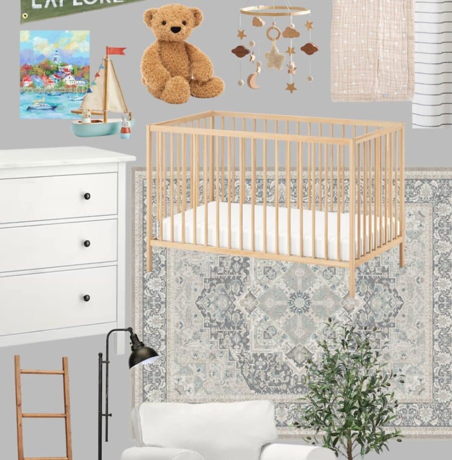 Baby Boy Nursery Design Mood Board (Courtney’s Baby!)