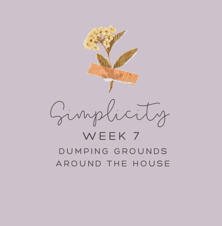 Simplicity Week 7: Dumping Grounds Around the House