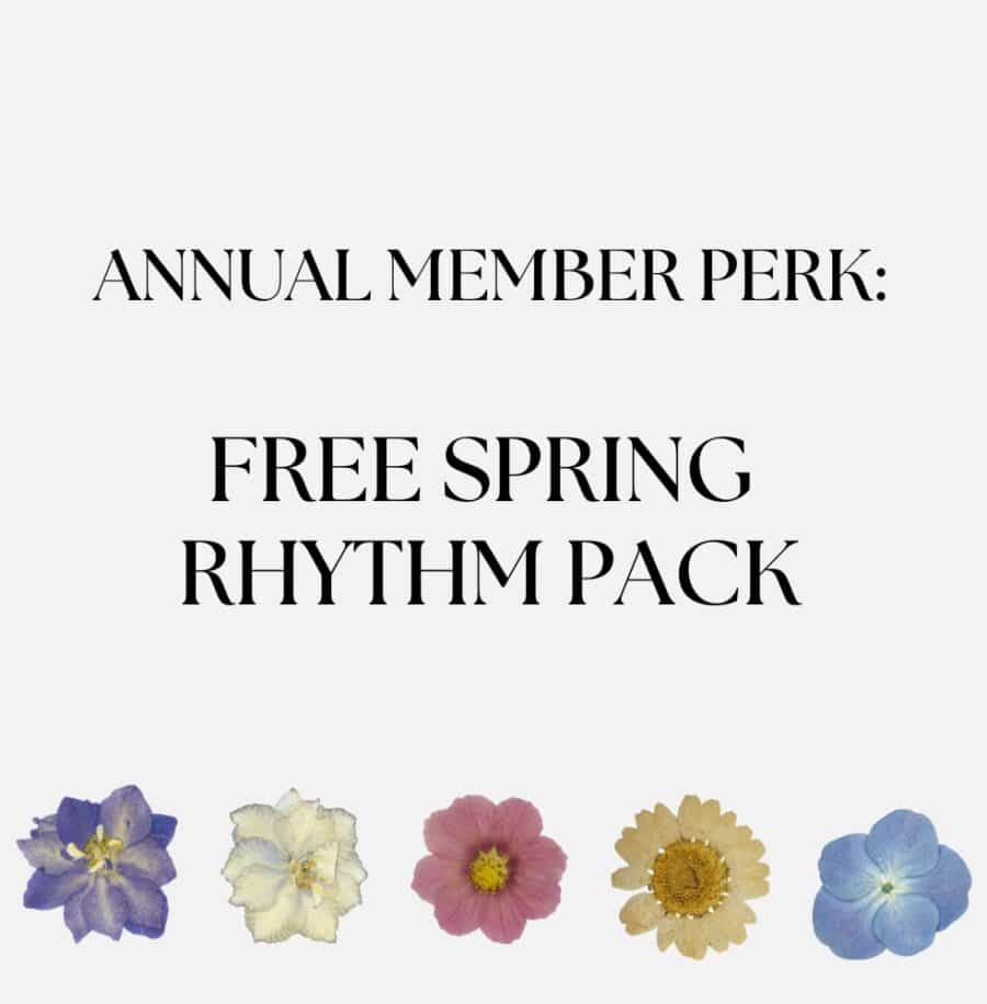 Spring Rhythm Pack – Annual Member Perk