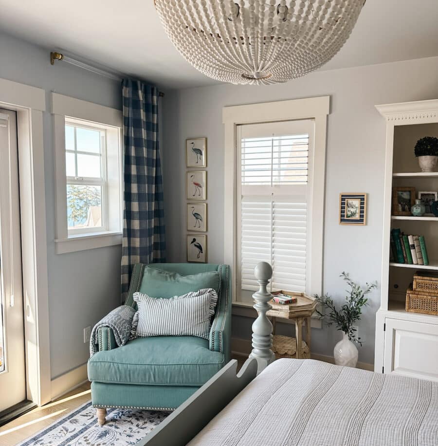 Decorating the Bedroom: A Statement Rug + Chair Legs